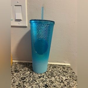 Blue Starbucks ombre studded cup
